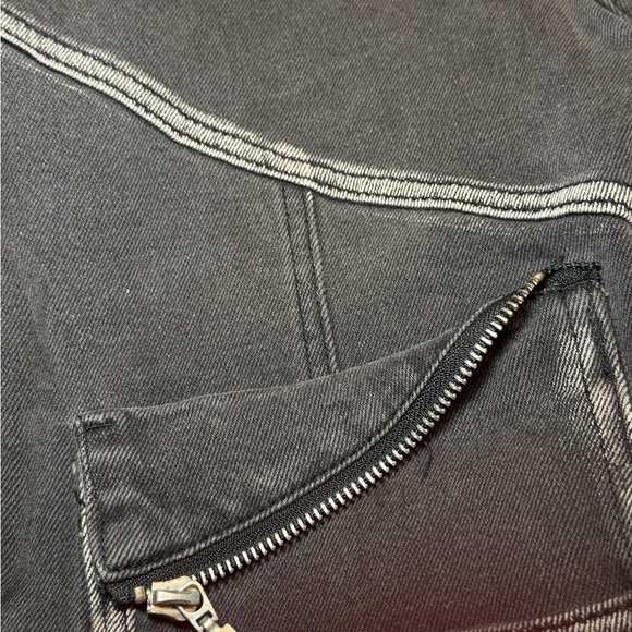 Dark Grey Gear Up Skinny Cargo Women Jeans - Picture 12 of 12